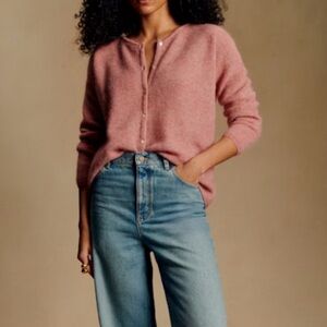 Sezane Gaspard Cardigan in Rosewood